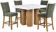 Steve Silver Co. Artemis 5-Piece Green/Tan/White Counter Height Dining Set-0