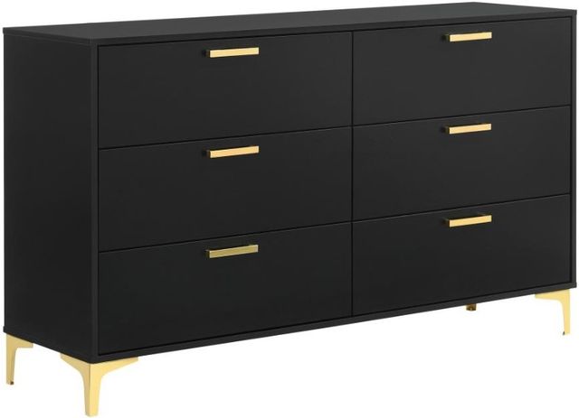 Coaster® Kendall 4-Piece Black King Bedroom Set-3