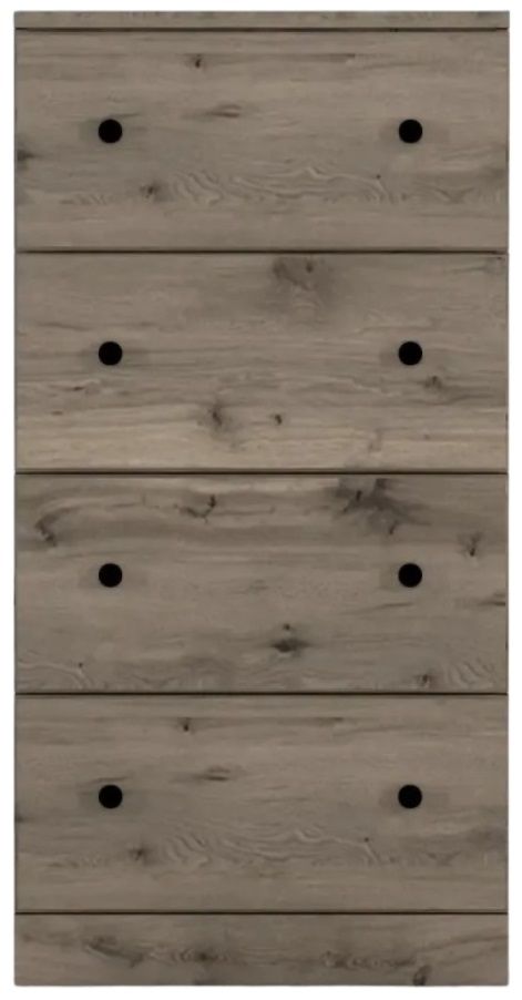 Perdue Woodworks Essential Brown/Gray 23" 4-Drawer Chest-1