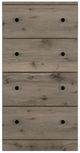 Perdue Woodworks Essential Brown/Gray 23" 4-Drawer Chest-1