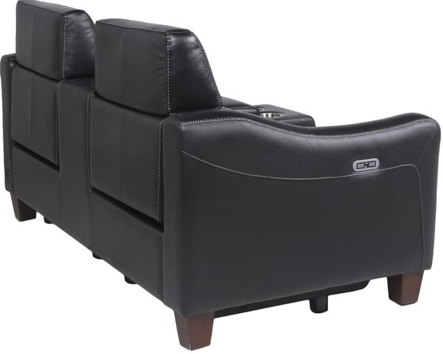 Steve Silver Co. Giorno Midnight Dual Power Reclining Loveseat with Console-4