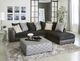 Albany Industries 2-Piece Oxford Ebony/Zaftig Ebony Chaise Sectional-1