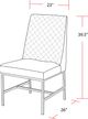 Parker House® Diamond Elise Linen Dining Side Chair -2
