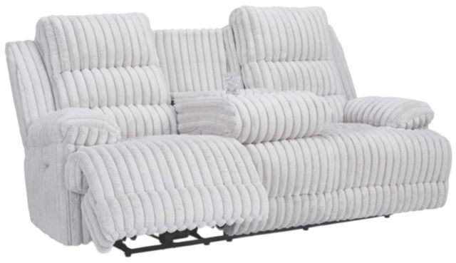 Signature Design by Ashley® Rhines Falls Alloy Power Reclining Sofa with Drop Down Table-3