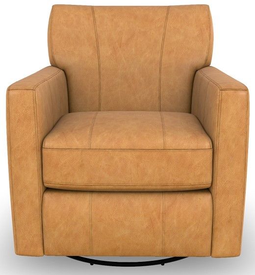 Best® Home Furnishings Customizable Caroly Leather Swivel Chair-1