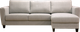 Luonto® Furniture Flex 2-Piece Off-White Right-Arm Facing Sofa Sleeper Sectional and Chaise-1