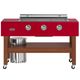 Caliber™ Signature Rockwell 3-Burner Crimson Freestanding Liquid Propane Grill with Wood Base and Castors-0