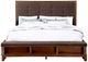 New Classic® Home Furnishings Cagney 4-Piece Chestnut California King Panel Bedroom Set-5