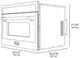 ZLINE Autograph Edition 24" 1.6 Cu. Ft. Black Stainless Steel Built-in Convection Microwave Oven with Champagne Bronze Helix Handle-1