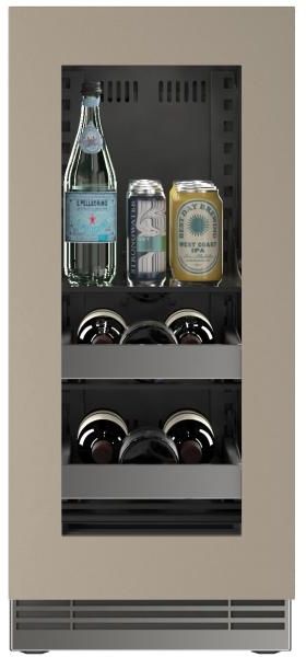 U-Line®  Home Collection 15" 2.8 Cu. Ft. Panel Ready Beverage Center with Glass Door-2