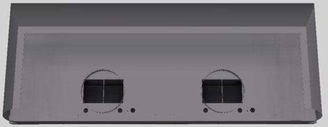 Vent-A-Hood® Designer Series 60" Gunsmoke Wall Mounted Range Hood-3