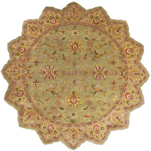 Surya Crowne Brown 8' Star Area Rug-0