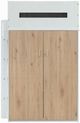 ACME Furniture Nerice Oak/White Twin Youth Loft Bed with Desk and Wardrobe-2