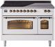 Ilve® Nostalgie II Series 48" White Pro Style Induction Range-0
