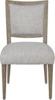Bernards Citrus Heights Brown/Gray Upholstered Dining Side Chair-1