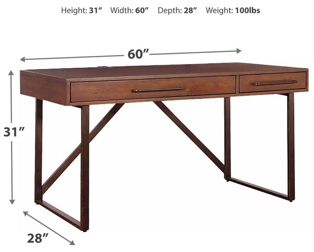 Signature Design by Ashley® Starmore Brown 60" Office Desk-3
