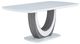 Mazin Furniture London White Lacquer Dining Table with U-Shaped Pedestal Base-0