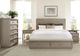 Riverside Furniture Cascade Dovetail California King Upholstered Panel Storage Bed-1