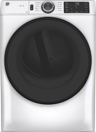 GE® 7.8 Cu. Ft. White Smart Front Load Electric Dryer
