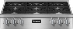 Miele 36" Gas Clean Touch Steel Rangetop