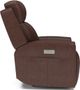 Flexsteel® Barnett Timber Power Recliner with Power Headrest and Lumbar-2