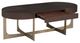 Fairfield® Libby Langdon Goddard Smoked Stone Oval Cocktail Table-1