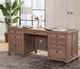 Urban Collections by Yutzy Woodworking Wrightsville Driftwood/Wormy Maple Double Pedestal Junior Executive Desk-1