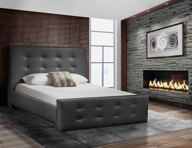 Fornirama 265 Queen Complete Upholstered Panel Bed-3
