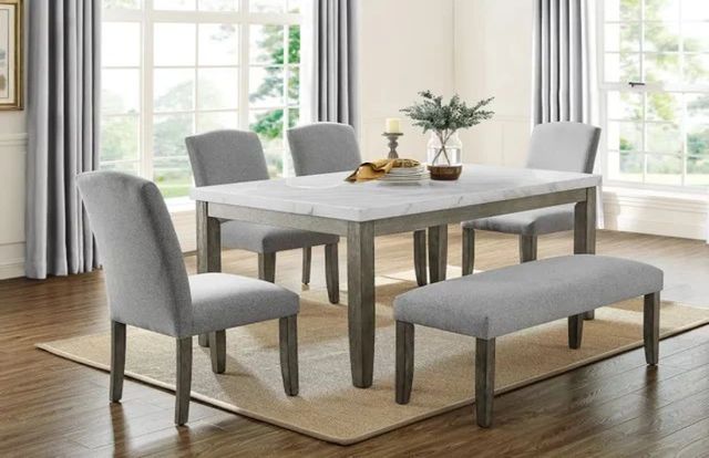 Steve Silver Co. Emily Mossy Gray Bench-2