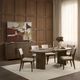 Classic Home Estelle Soft Cocoa 84" Oval Dining Table-1