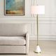 Uttermost® Curran Brass/White Floor Lamp-5