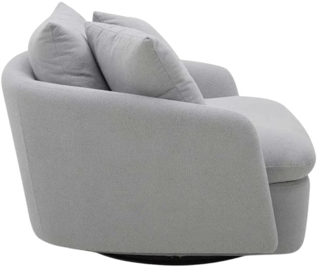 Parker House® Boomer Dove Gray Swivel Chair-3