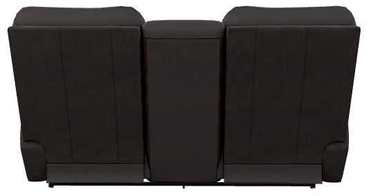 La-Z-Boy® Trouper Walnut Leather Power Reclining Loveseat with Console, Headrest, and Lumbar-3