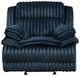 Homelegance® Goodland Blue Manual Glider Reclining Chair-2