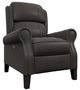 Best® Home Furnishings Customizable Joanna Leather Power High Leg Recliner with Power Tilt Headrest and Espresso Legs-0
