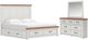 Benchcraft® Savonport 3-Piece Brown/White King Panel Storage Bedroom Set-0