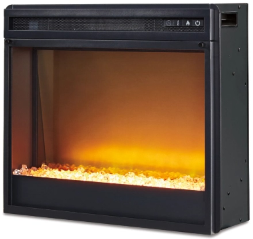 Signature Design by Ashley Entertainment Accessories Black Fireplace Insert - Thumbnail 3