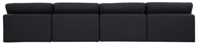 Meridian Furniture Comfy 4-Piece Black Armless Modular Sofa-2