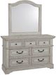 American Woodcrafters 7820 Stonebrook 4-Piece Antique Gray Queen Bedroom Set-3
