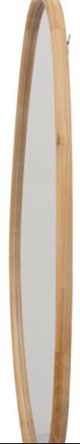 YHD Brown Ellipse Accent Mirror-3