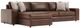 Bernhardt Nest Bernhardt Living 2-Piece Brown Leather Left-Arm Facing Sectional-0