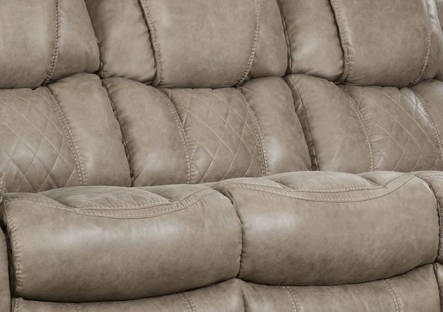 HomeStretch Daytona Mushroom Double Reclinning Sofa-1