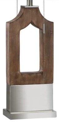 StyleCraft Brown/Tinker Silver Table Lamp-2