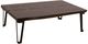International Furniture Direct Walnut Reddish Brown Cocktail Table with Black Base-0