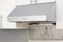 Zephyr Essentials Power Tempest I 36" Stainless Steel Under Cabinet Canopy Hood-0
