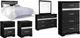 Signature Design by Ashley® Starberry 6-Piece Black Queen/Full Panel Bed Set-0