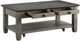 Homelegance® Granby Antique Gray Cocktail Table with Coffee Top -3
