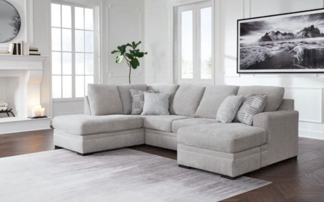 Benchcraft® Gabyleigh 2-Piece Nickel Left-Arm Facing Sectional and Chaise-3