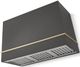 AGA Loge 48" Slate Wall Mounted Range Hood  with Brushed Brass Trim-0