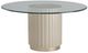 Michael Amini® Malibu Crest Glass Top Round Dining Table with Creamy Pearl Base-0